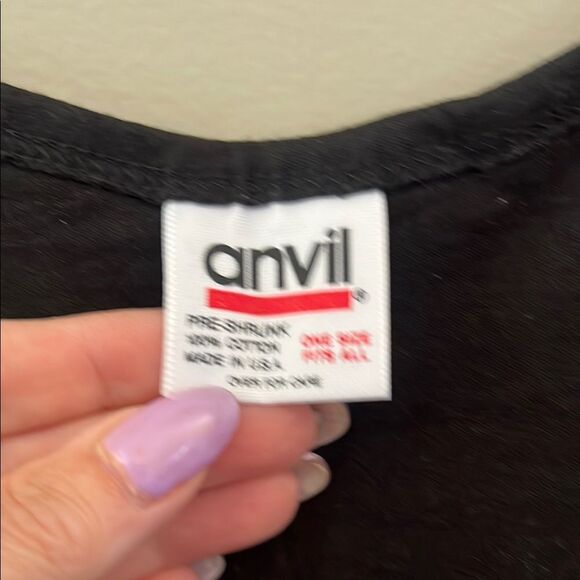 Anvil Black Cotton Dress - Picture 2 of 3